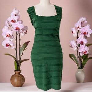 Max Studio  Green Knit Sleeveless Dress	Size XS